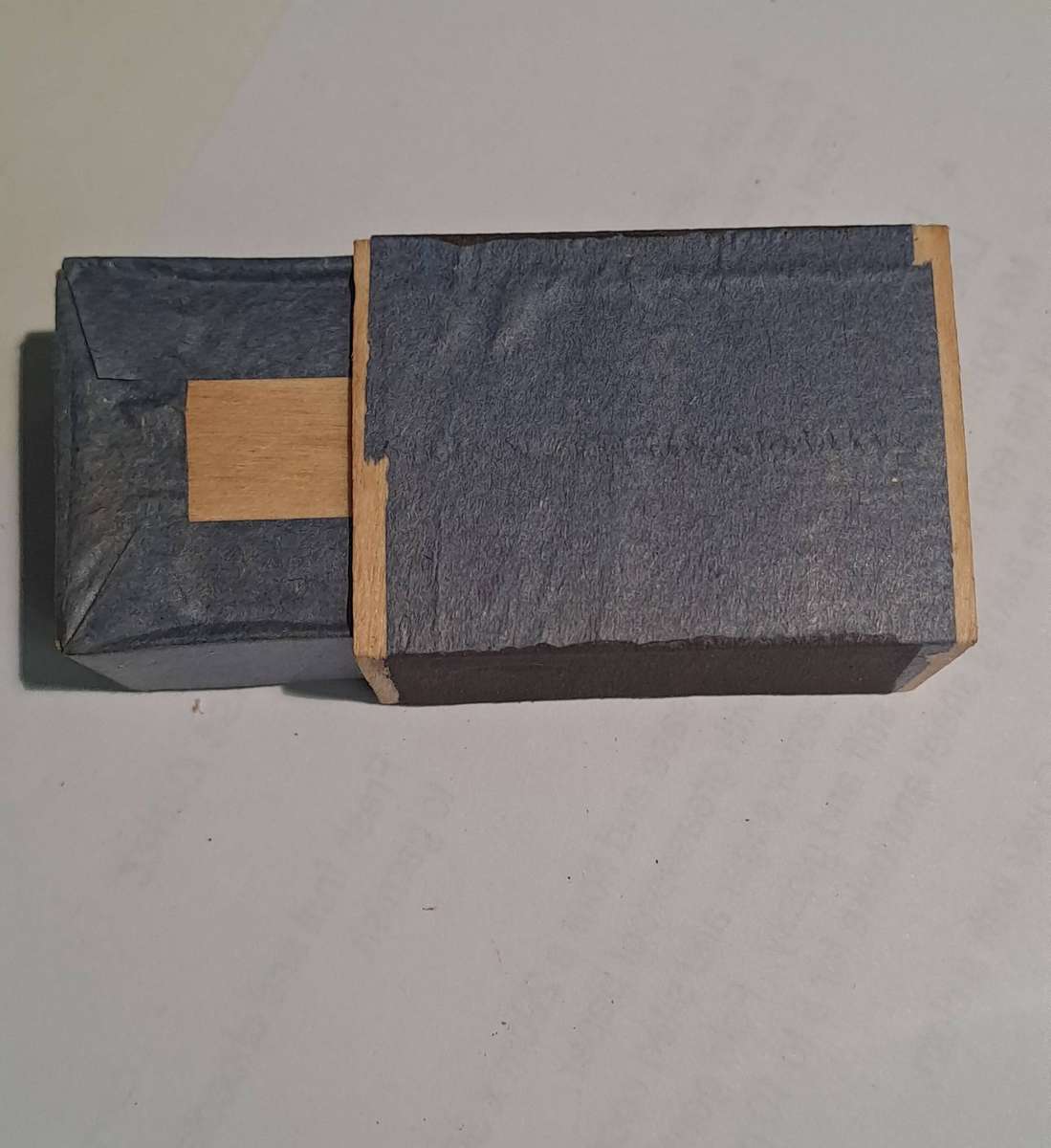 new and unused 1938 Lion wood match box full