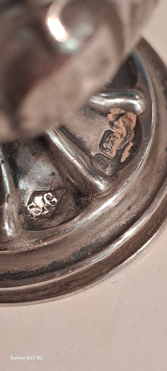 Birmingham Silver 1904 S.Glass 1900-1912 salt/pepper shaker