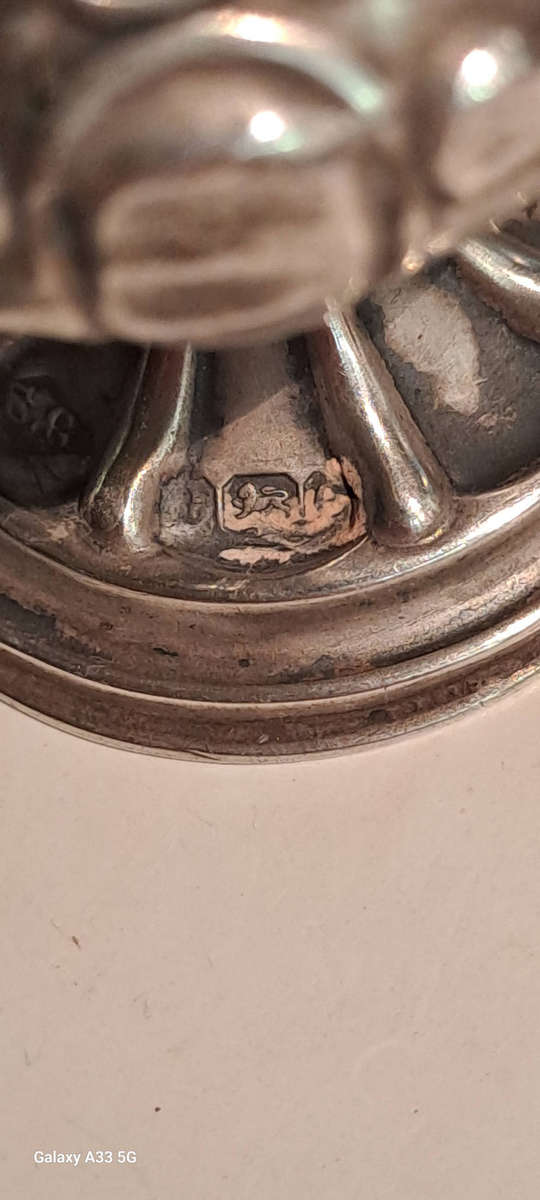 Birmingham Silver 1904 S.Glass 1900-1912 salt/pepper shaker