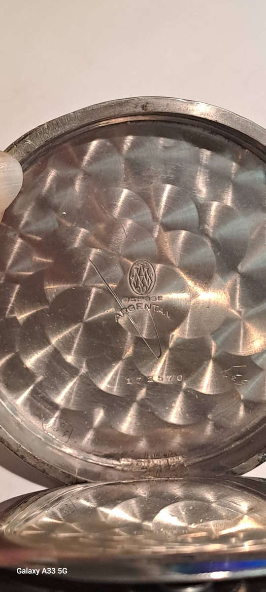 antique Oversized roskopf GCS pocket watch