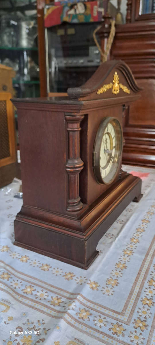 Hamburg American Co 14 Day strike mantle clock working