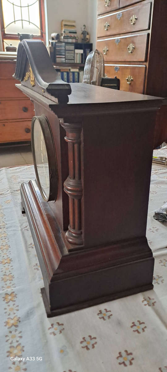 Hamburg American Co 14 Day strike mantle clock working