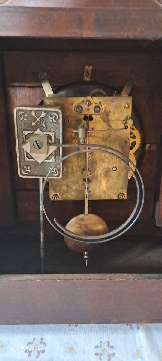 Hamburg American Co 14 Day strike mantle clock working