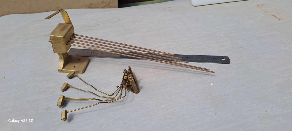 mantle clock chime rods and gong