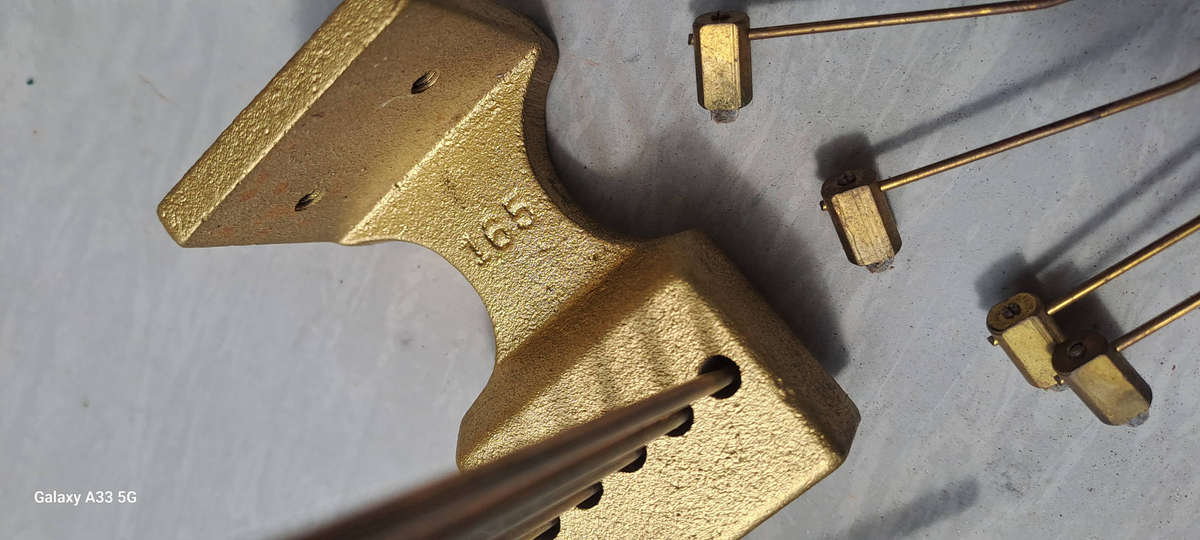 mantle clock chime rods and gong