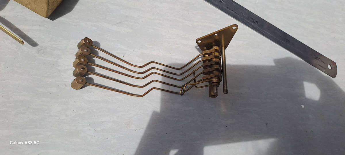 mantle clock chime rods and gong