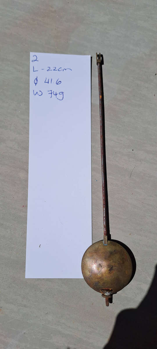Vintage clock pendulum brass