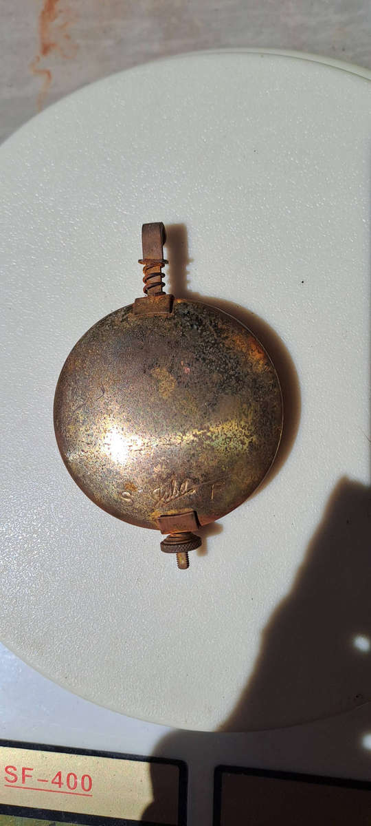 Vintage clock pendulum brass