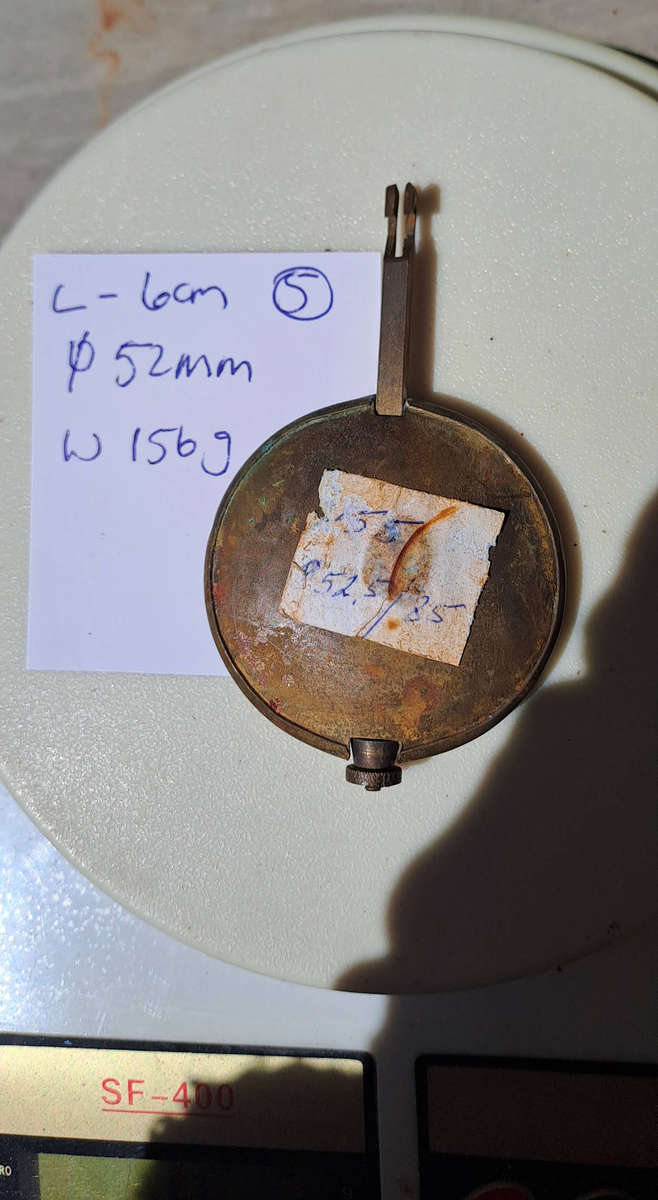 Vintage clock pendulum brass