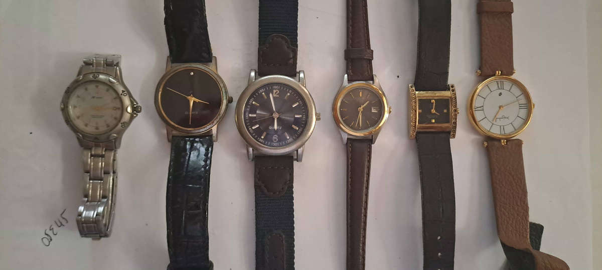 6x quartz ladies and mens watches