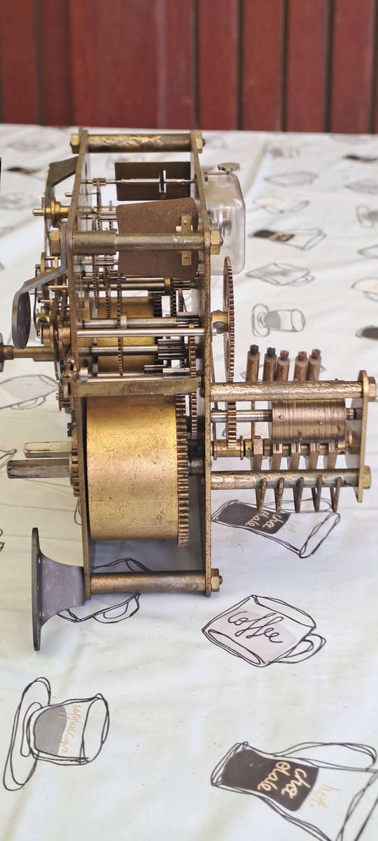 German Karl Lauffer clock movement