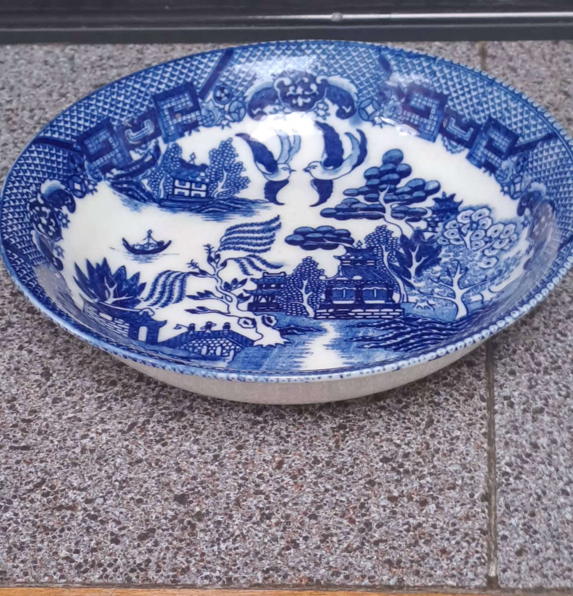 willow pattern medium 180mm bowl