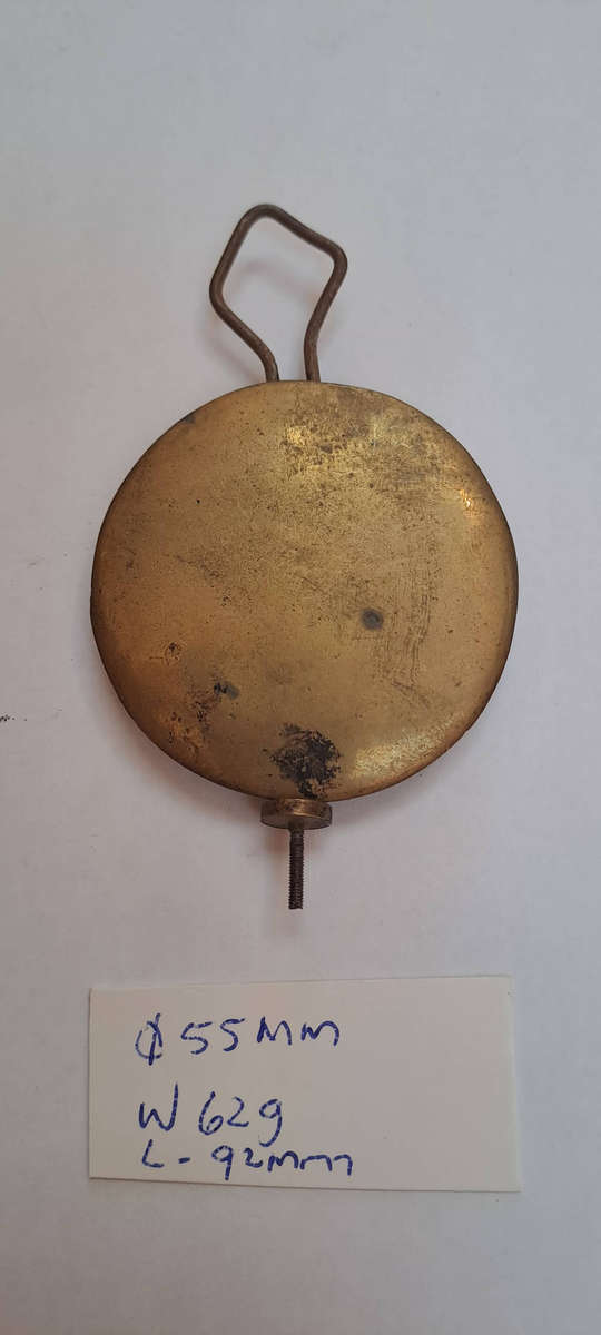 Vintage clock pendulum brass