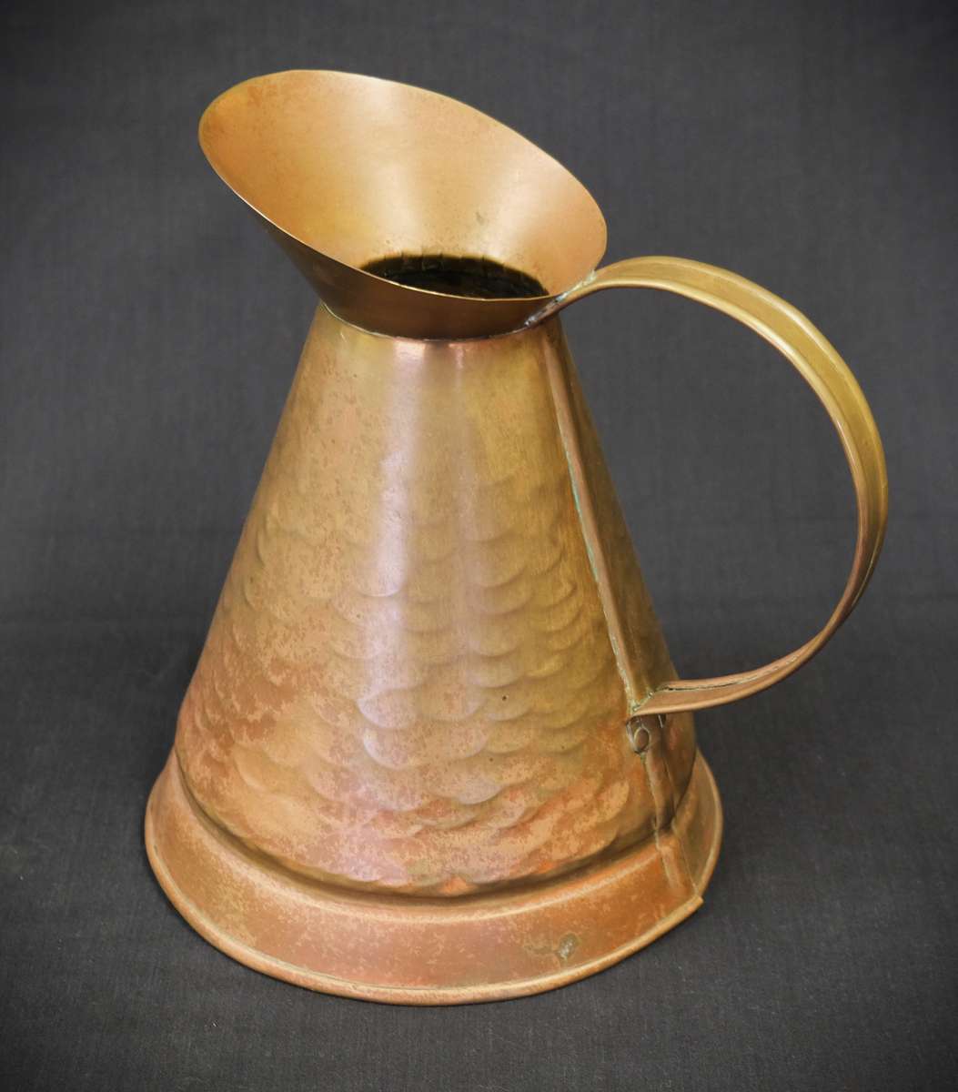 Vintage Brass over Copper Jug