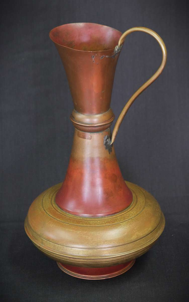 Vintage Copper and Brass Pitcher