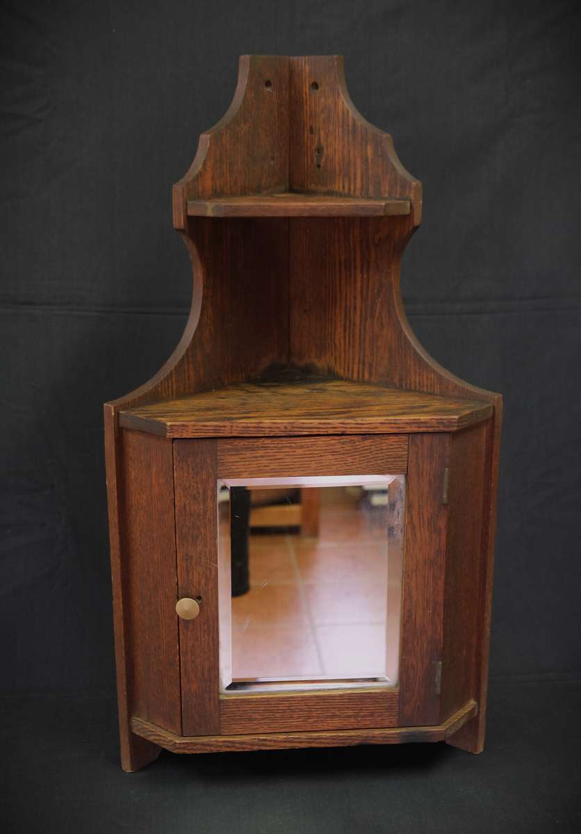 Vintage Oak Apothecary Cabinet