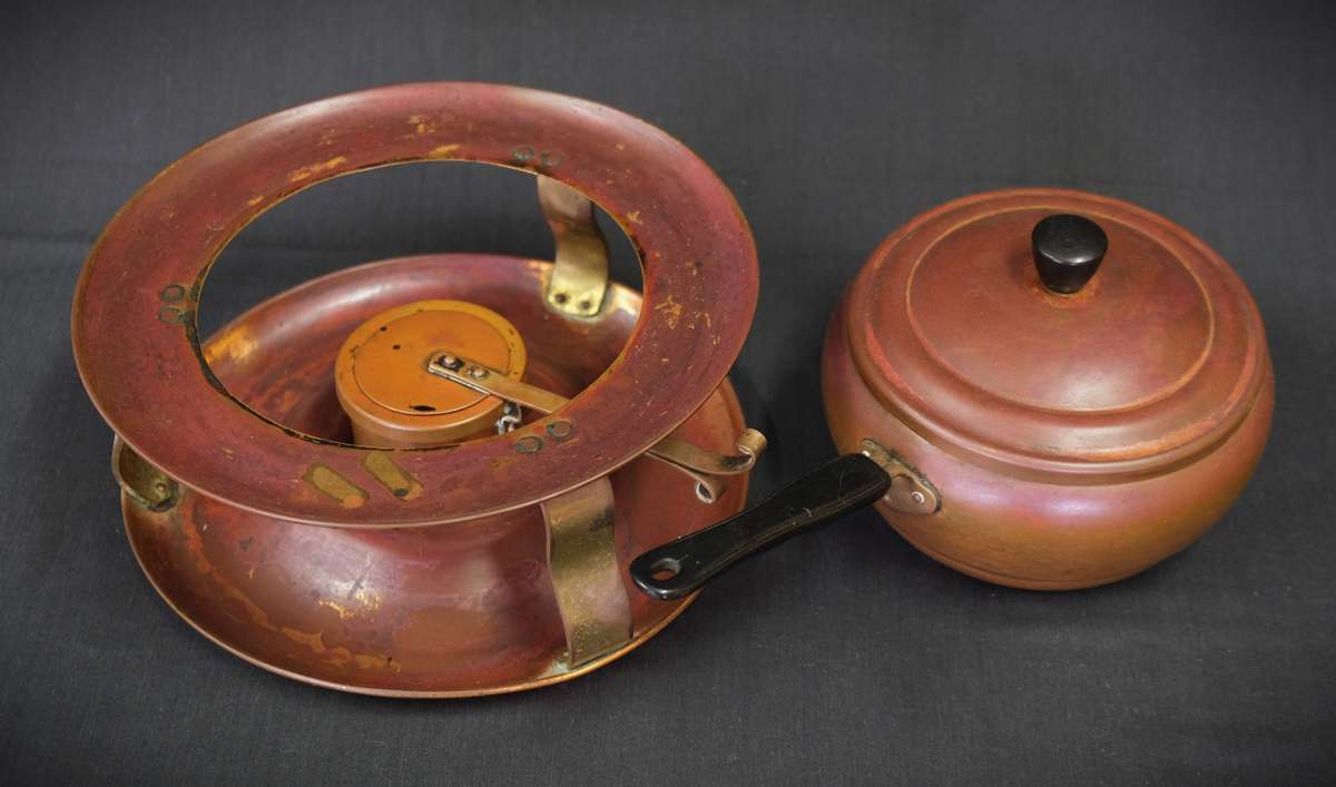 Vintage Copper Fondue Set