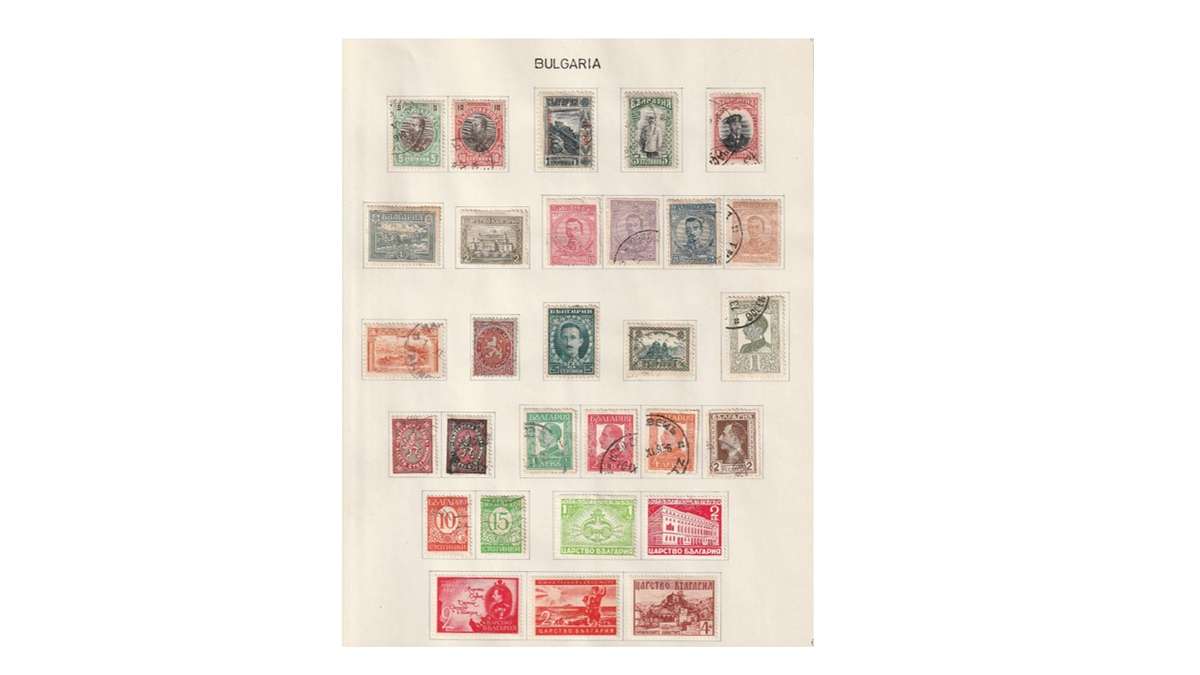 Bulgaria 3 Page selection of used stamps