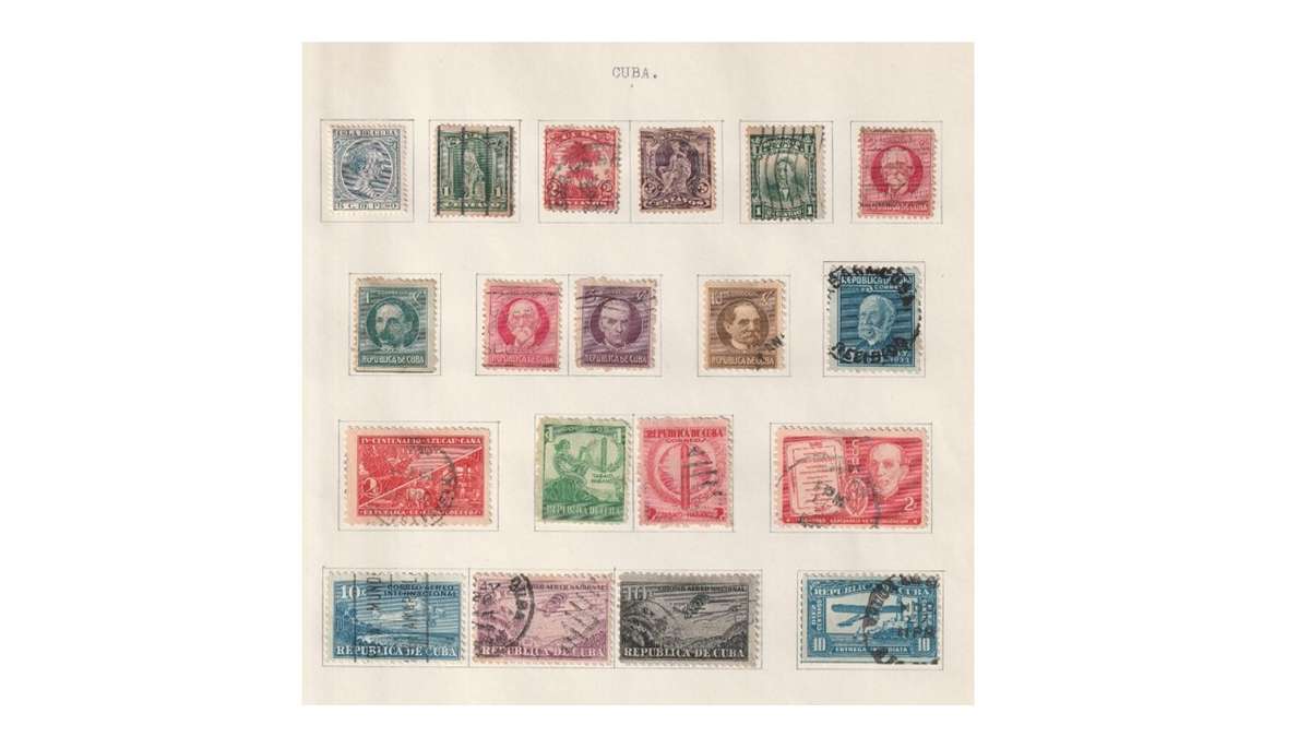 Cuba selection of used stamps.