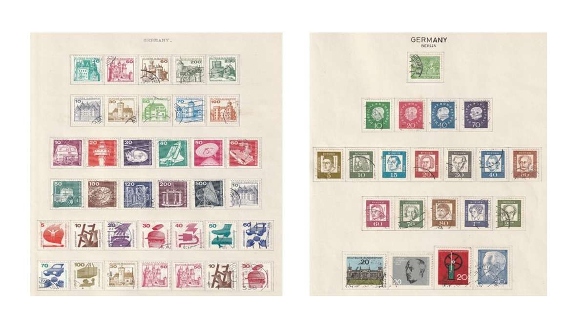 Germany & Anglo American Zone. 15 Page selection of MM* & used stamps.