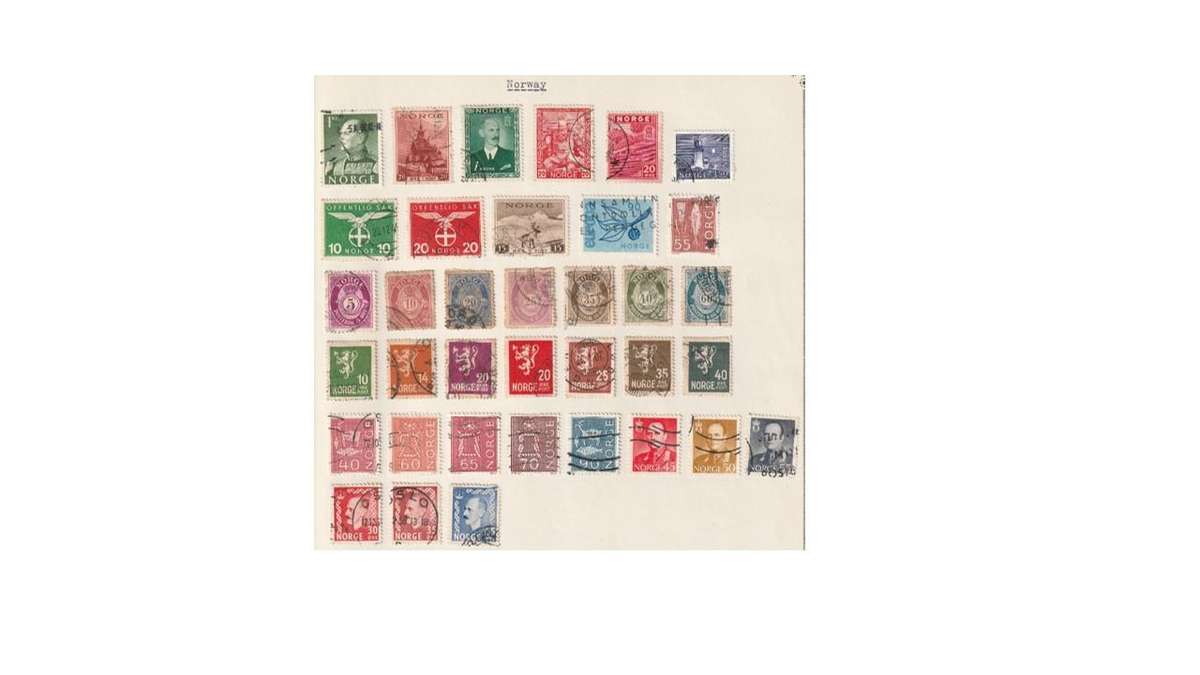Norway selection of used stamps