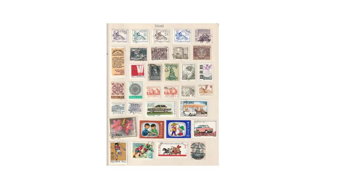 Poland 5 Page selection of used stamps