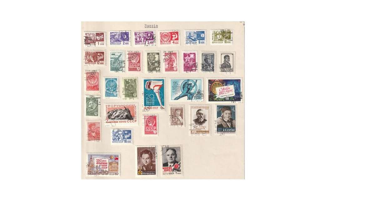Russia selection of used stamps