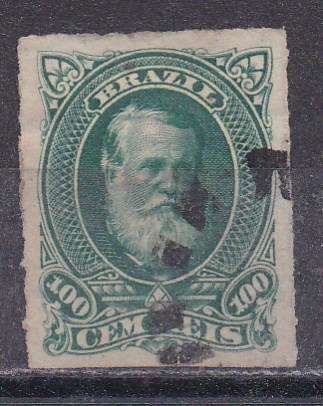 Brazil 1878-79 Emperor Dom Pedro 100r FU