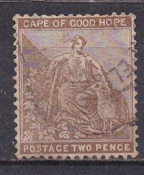 Cape of Good Hope 1884-90 seated hope 2d FU