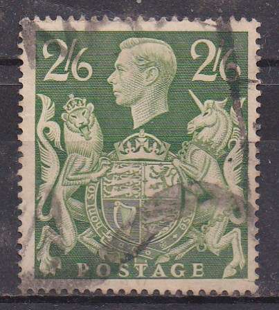 Great Britain 1939-48 KG vi 2/- 6d green FU