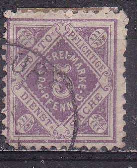 Germany 1875 Wurttemberg new design 5pf FU