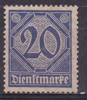 Germany 1920-21 official stamps 20pf MM