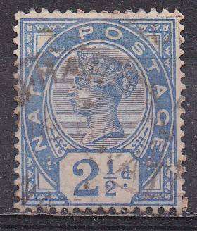 Natal 1891 Queen Victoria 2 & 1/2d FU