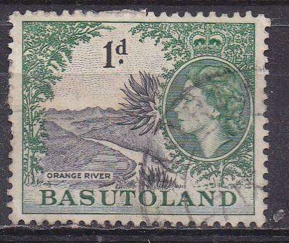 Basutoland 1954 QEii definitive issue 1d FU