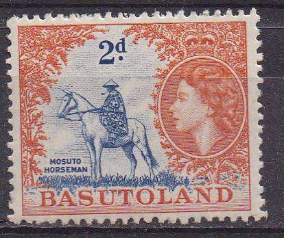 Basutoland 1954 QEii definitive issue 2d MM
