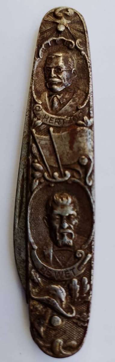 Rare antique Boer war pocket knife. Hertzog & De Wet