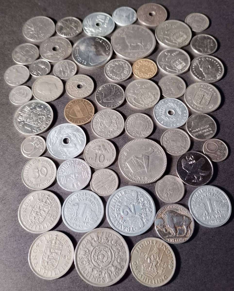 Various coins from various years