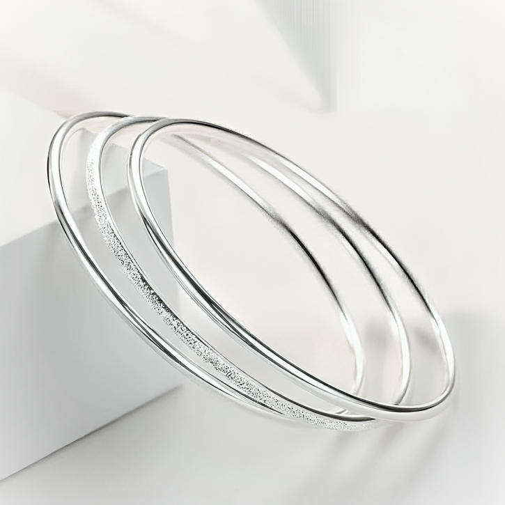 Minimalist 3-piece Thin Bracelet Bangles Set