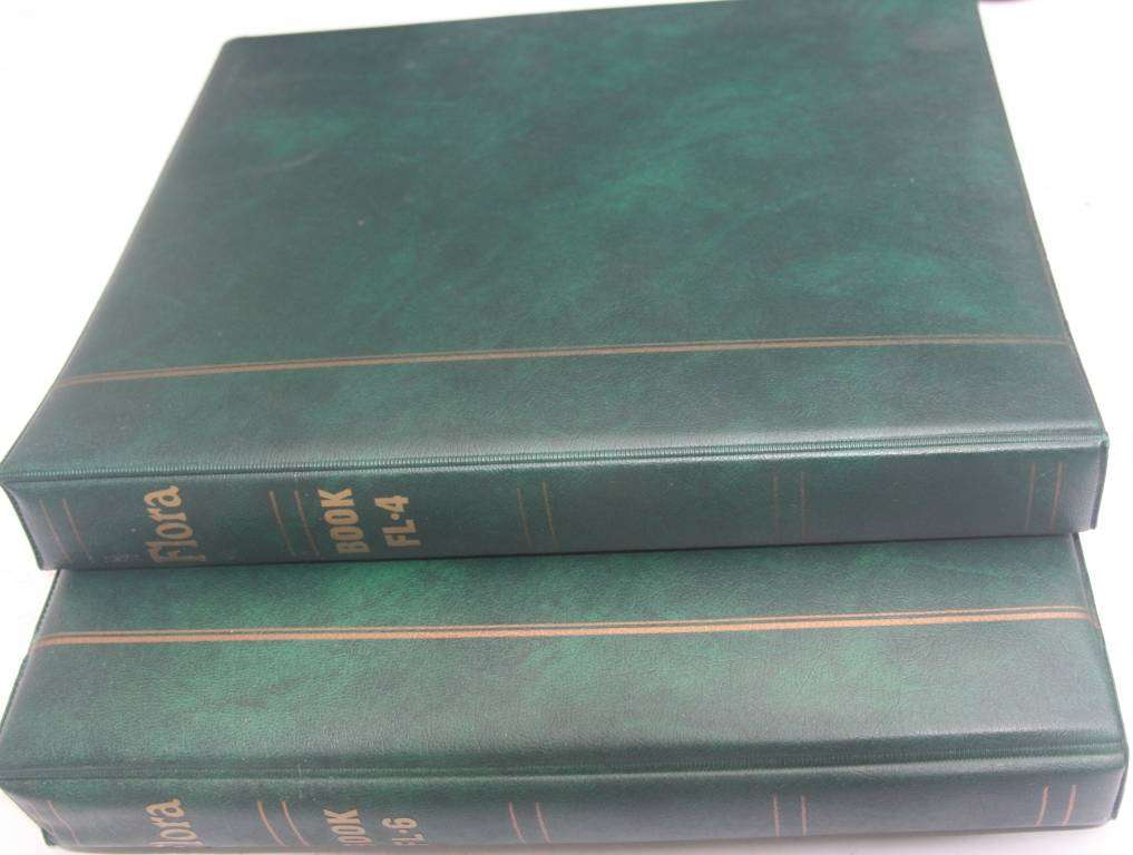 TWO SPRING FOLDERS WITH MANY FLORA /TREES AND FLOWERS-NB READ BELOW