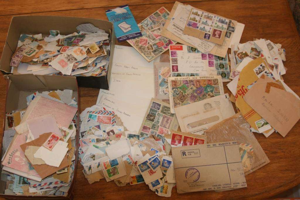 Stamps on and off paper exotic finds possible