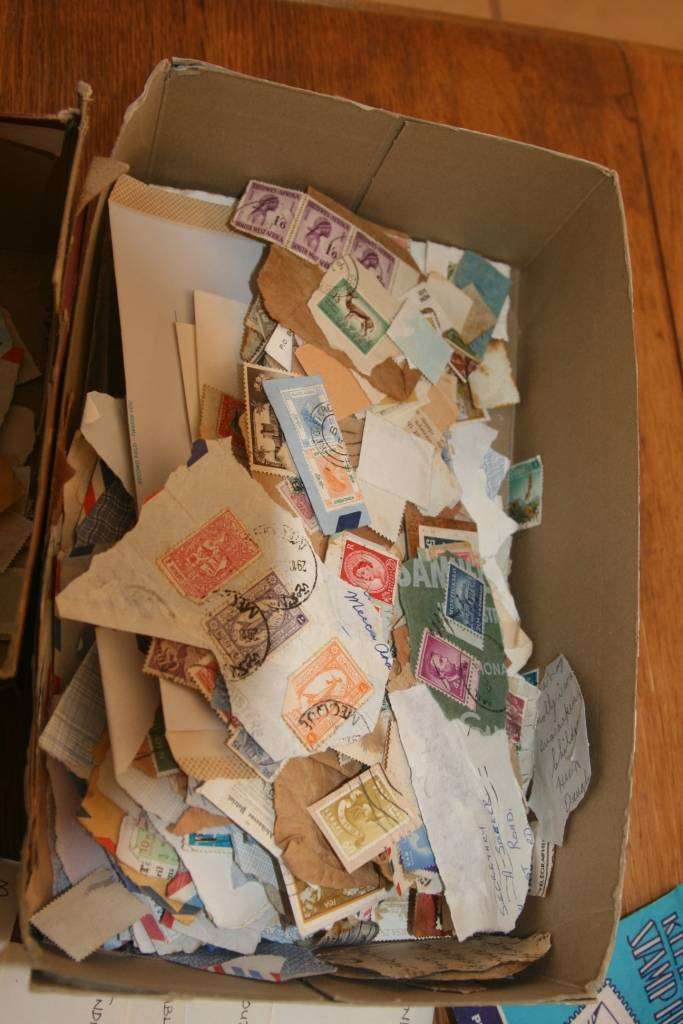 Stamps on and off paper exotic finds possible