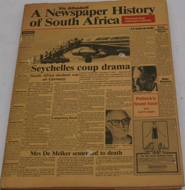 A Newspaper History of South Africa, Vic Alhadeff