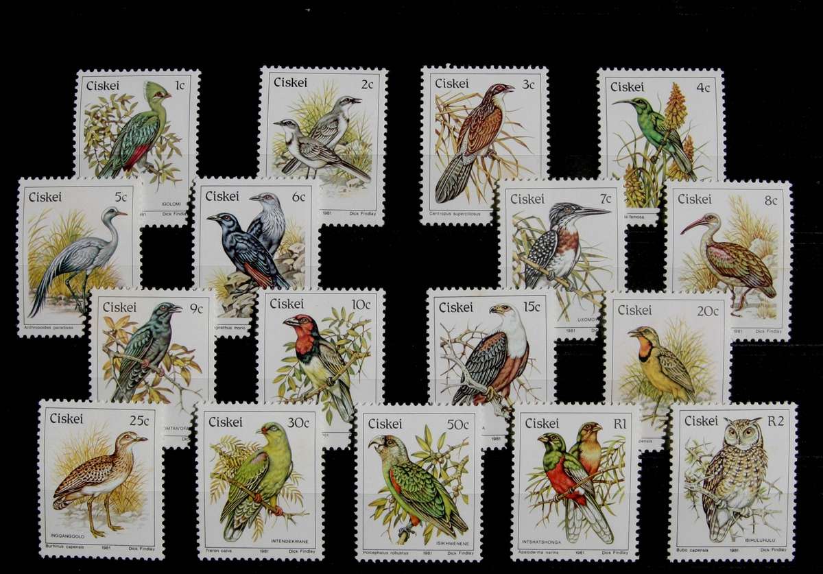Ciskei Birds Definitive mint set