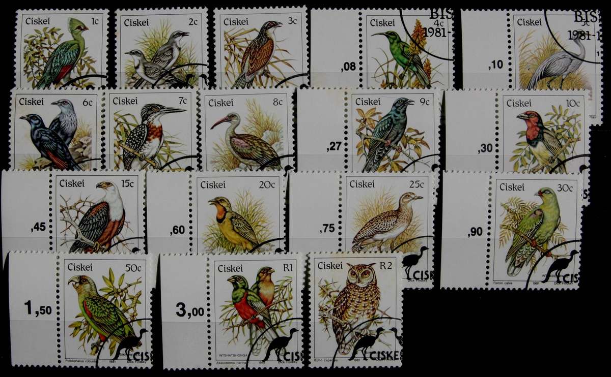 Ciskei Birds Definitive used set
