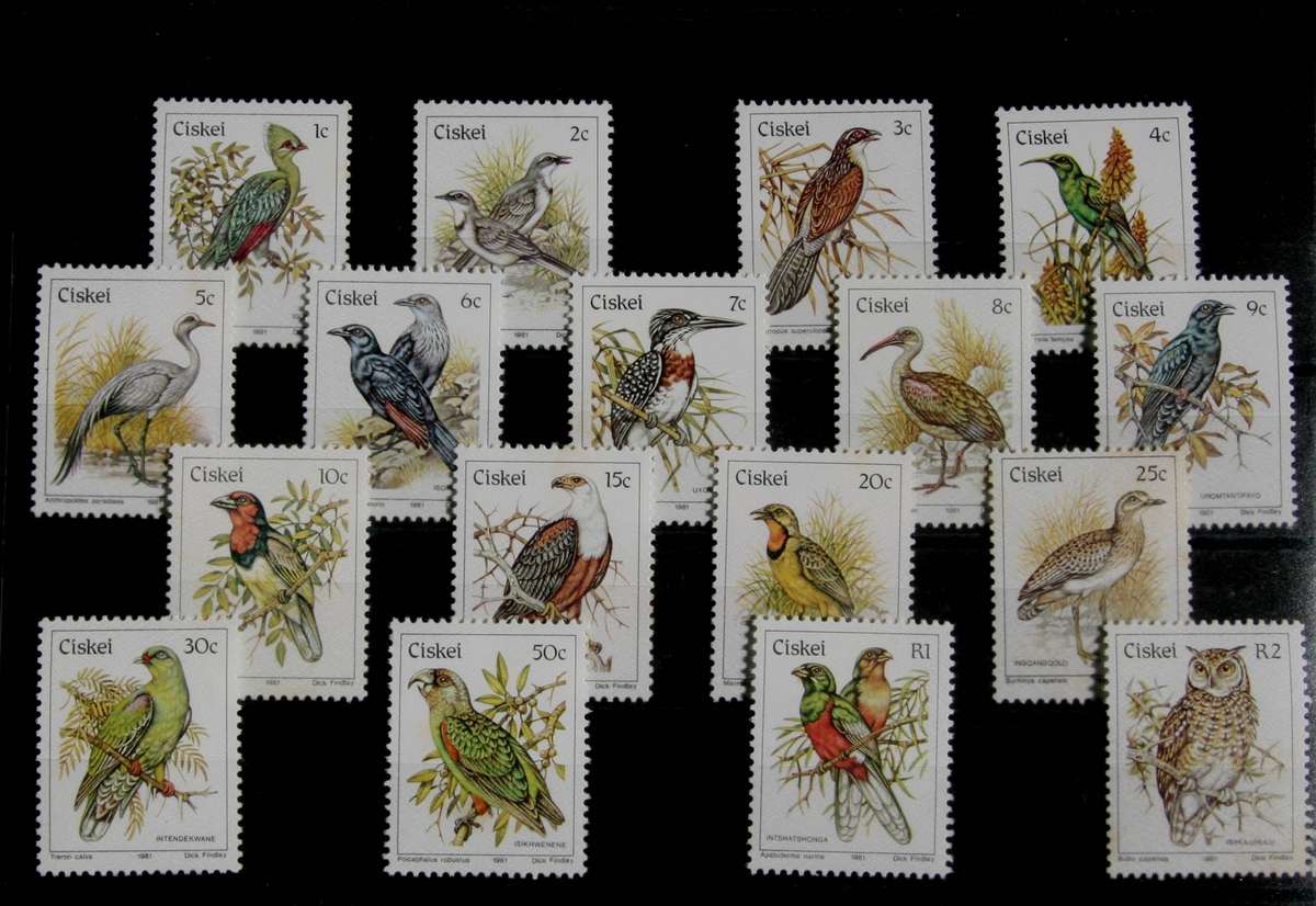 Ciskei Birds Definitive mint set