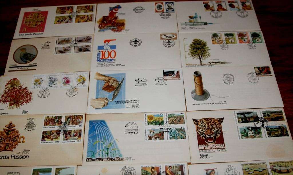 19 Bophuthatswana First Day covers