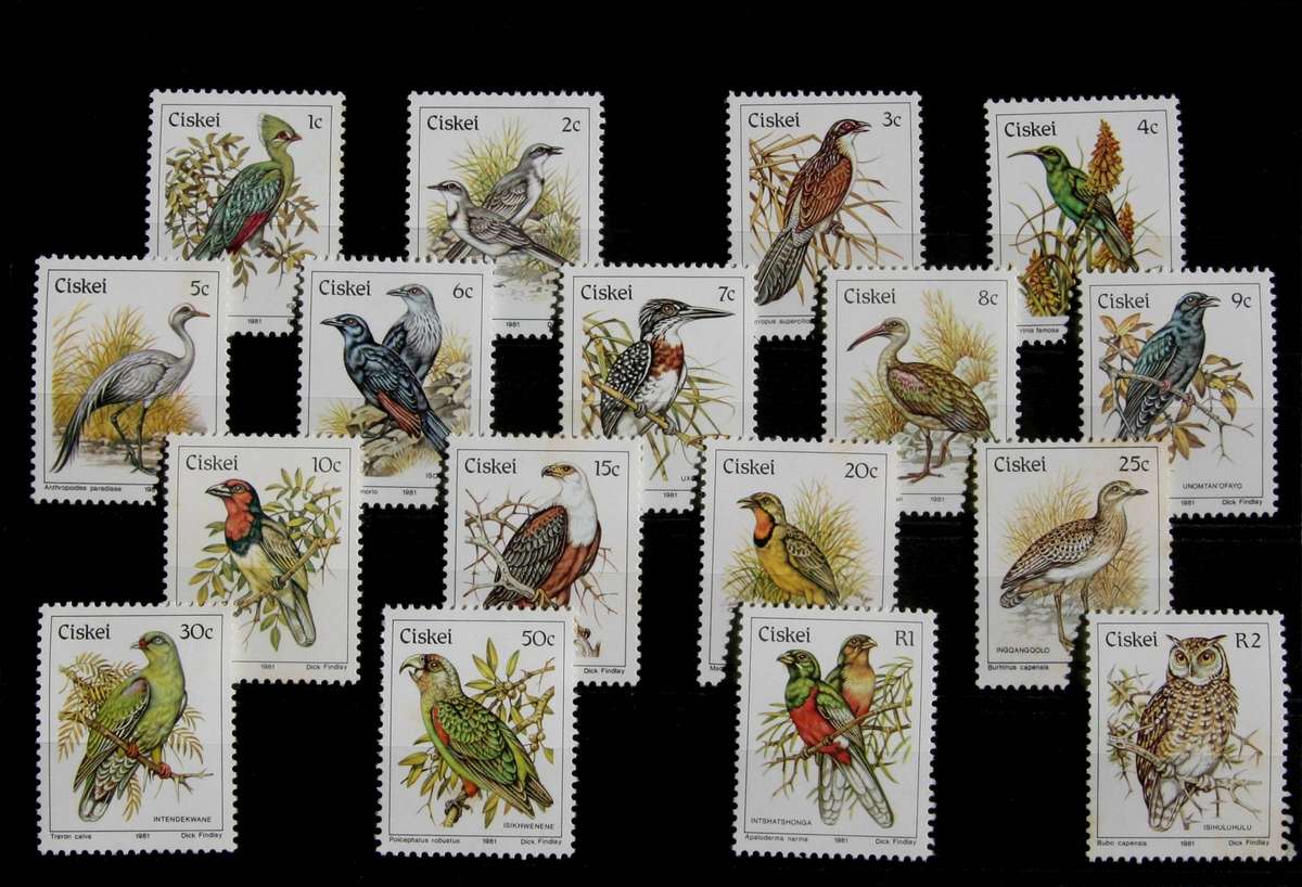 Ciskei Birds Definitive mint set