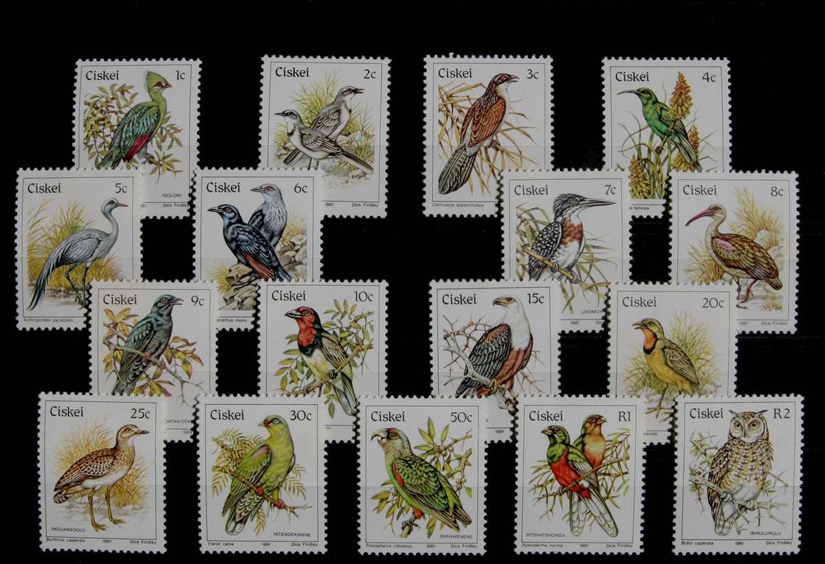 Ciskei Birds Definitive mint set