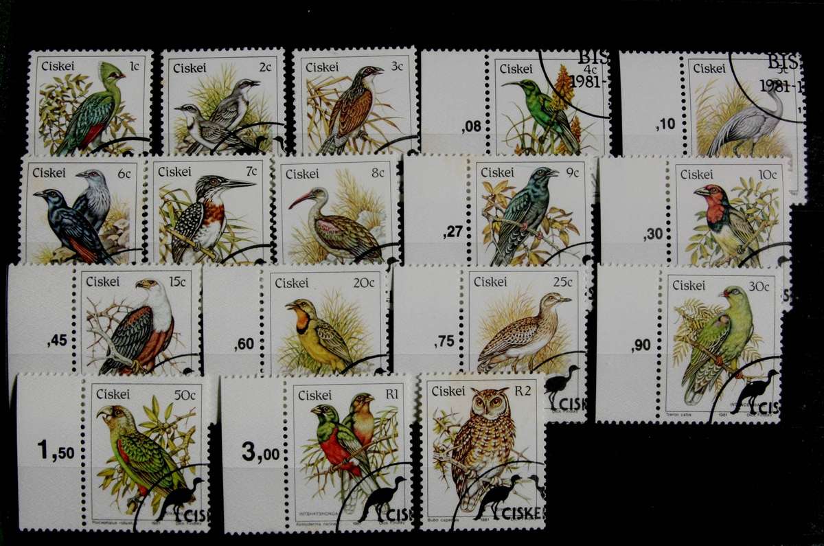 Ciskei Birds Definitive used set