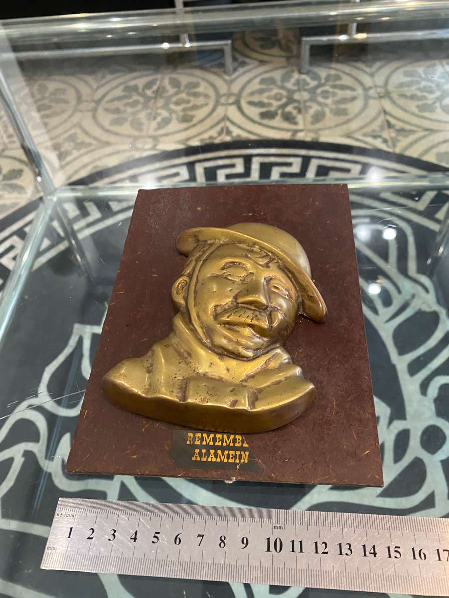 El Alamein Commemorated Bronze Plaque